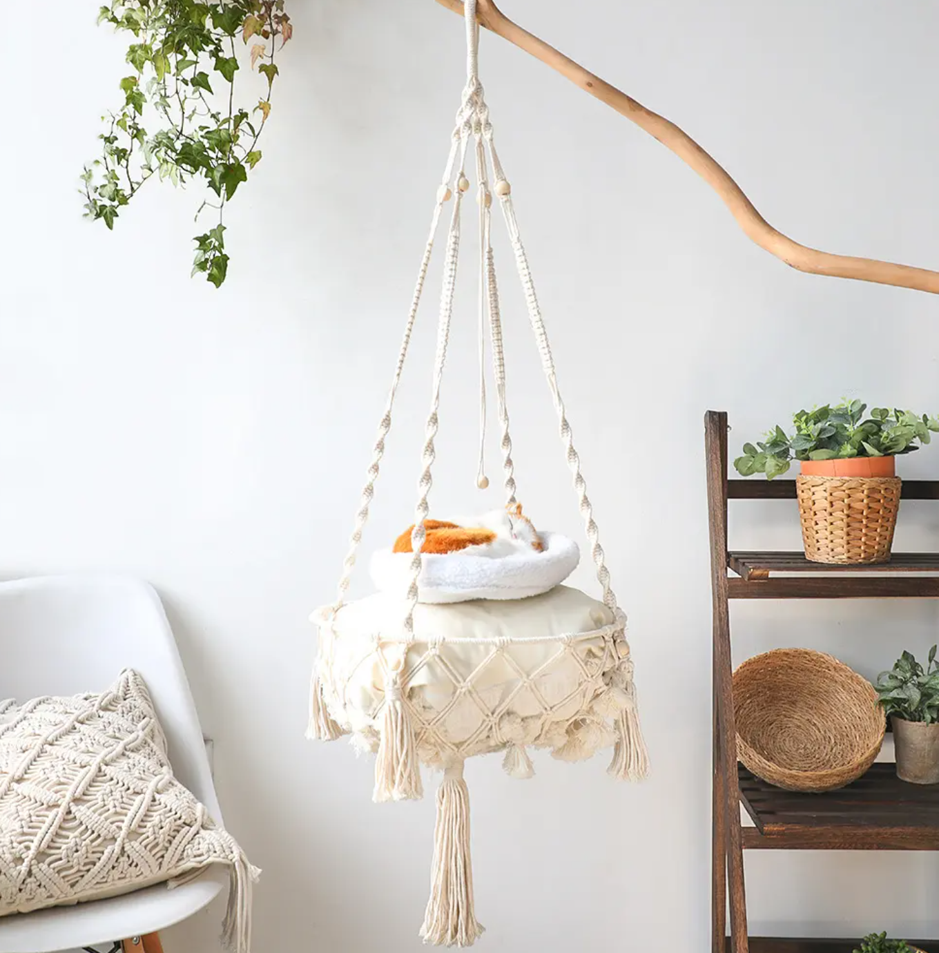 SOKO | CozyCradle Macrame Pet Bed